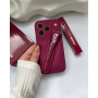 Бордовий чохол RHODE Lip Case Raspberry Jelly на iPhone 17 Pro — оригінальна якість із захистом камери